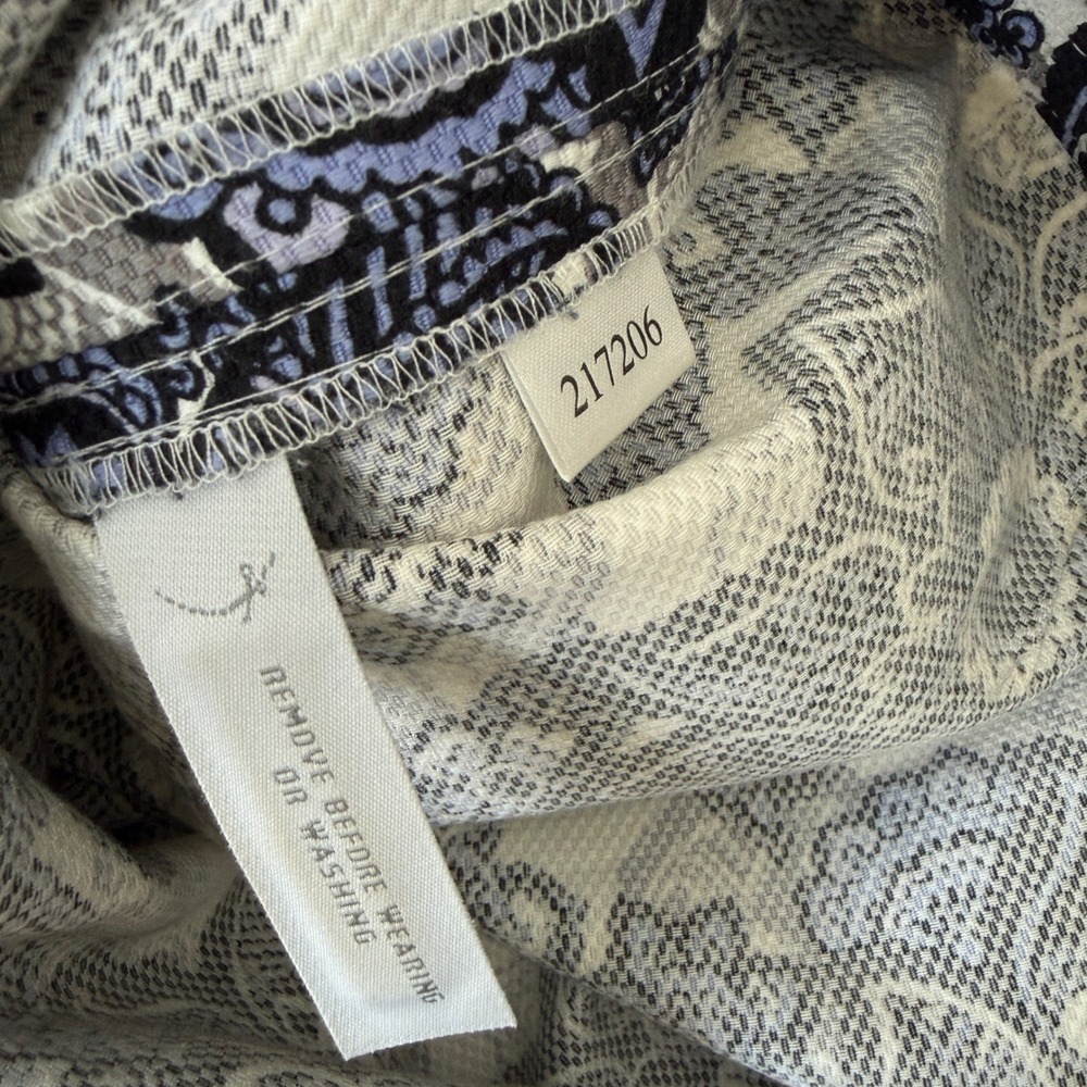 Ann Taylor LOFT Blue Black Floral Mandala Jacquard Mini Skirt Size 4 217206 - Picture 8 of 8